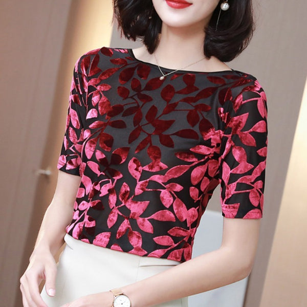 Women's V-neck Bottoming Shirt Fashionable